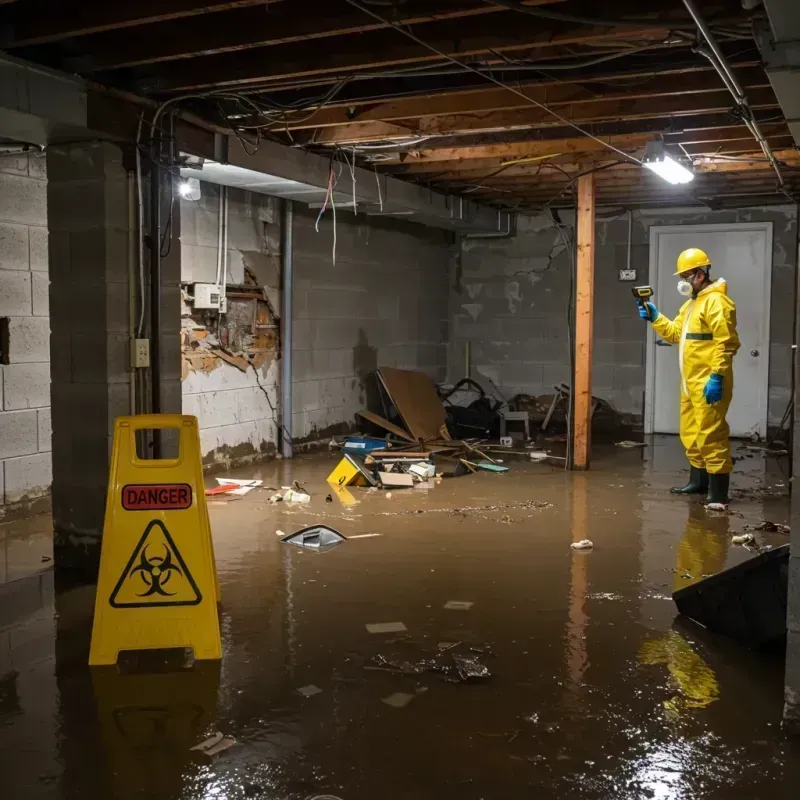 Flooded Basement Electrical Hazard in La Crosse County, WI Property